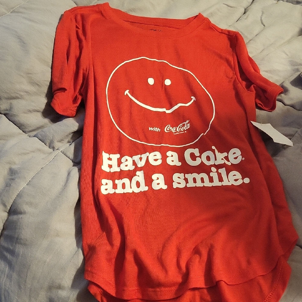 Coca Cola Red and White Short Sleeve Tee